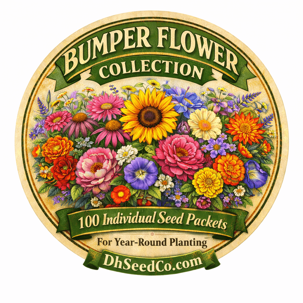 individual flower seed packets in bulk Bumper Flower Garden Seed Collection - 100 Individual Seed Packets