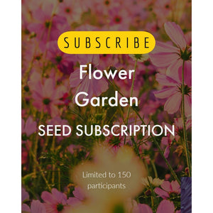 12 months PREPAID ~ The Seed Club *Flower Garden* Monthly Seed Subscription