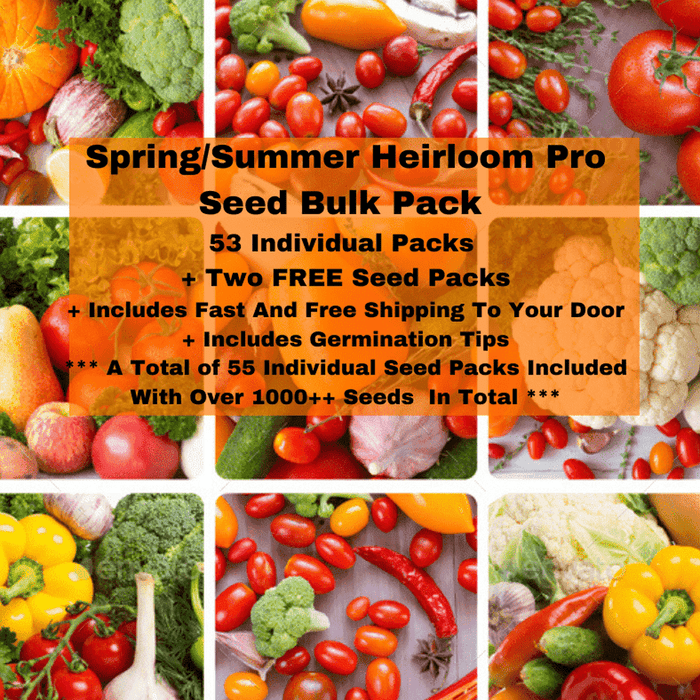 Mixed Spring/Summer Heirloom Pro Seed Bulk Pack