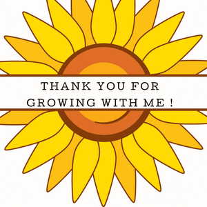 Thankyou -  Personalised Custom Seed Packet - Class Gift - Work Gift - Party Favours - Sunflower Seeds
