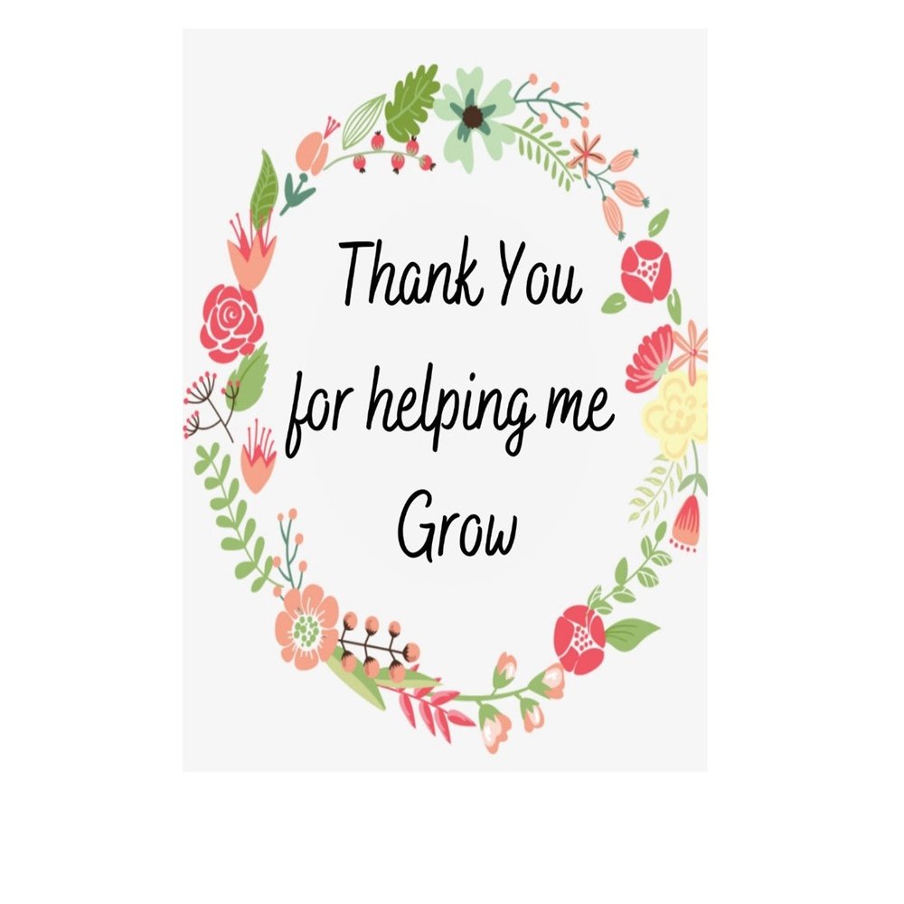 thank you flower seeds Thankyou - Personalised Custom Seed Packet - Class Gift - Work Gift