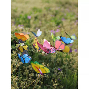 10pcs Butterfly Decorative Garden Stake