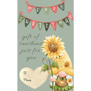 Thankyou -  Personalised Custom Seed Packet - Class Gift - Work Gift - Party Favours - Sunflower Seeds